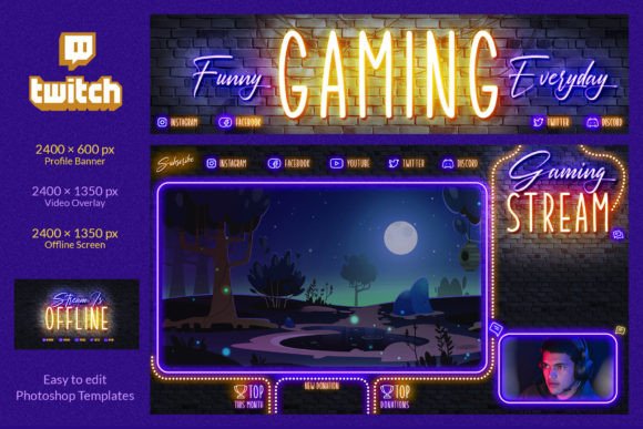 Elevate Your Stream with a Neon Gaming Kit