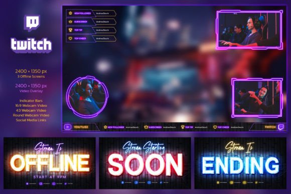 Elevate Your Twitch Channel with Neon Gaming Twitch