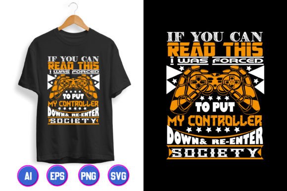 Gaming T-shirt Design 31: A Statement for Re-Entering Society