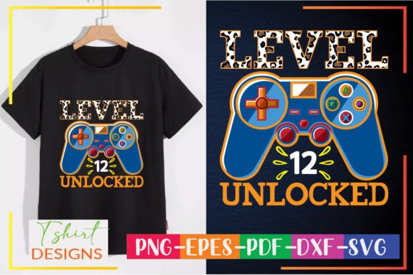 Level 12 Unlocked Gaming T Shirt Design: Your Digital Gateway to Custom Gear