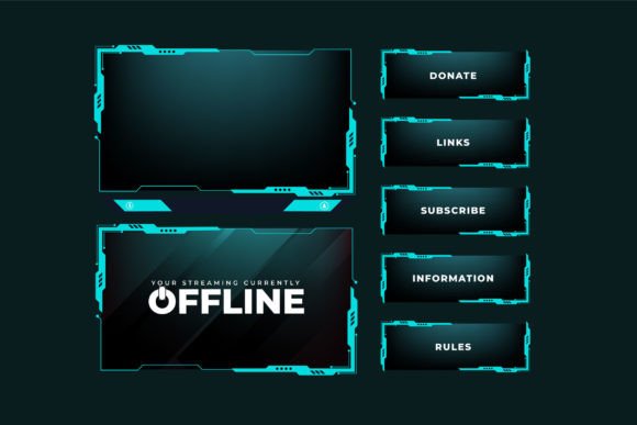 The Art of Gaming Overlay Design with Blue Colors