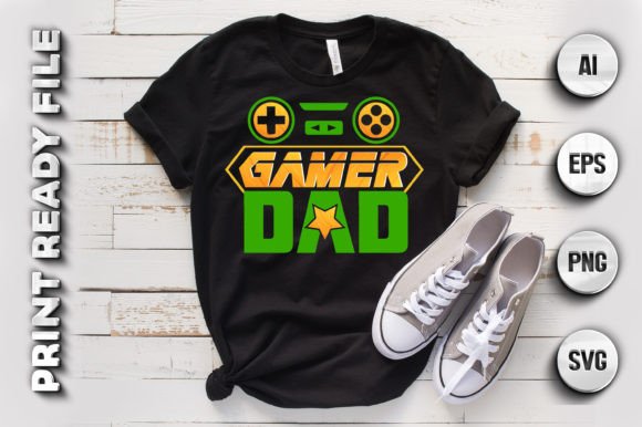 The Gamer Dad T-Shirt Design: A Practical Digital Asset