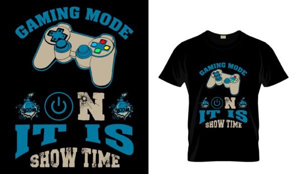 Unlocking Creative Potential with the Gaming Mode on IT is SHOW TIME Custom T-Shirt Design